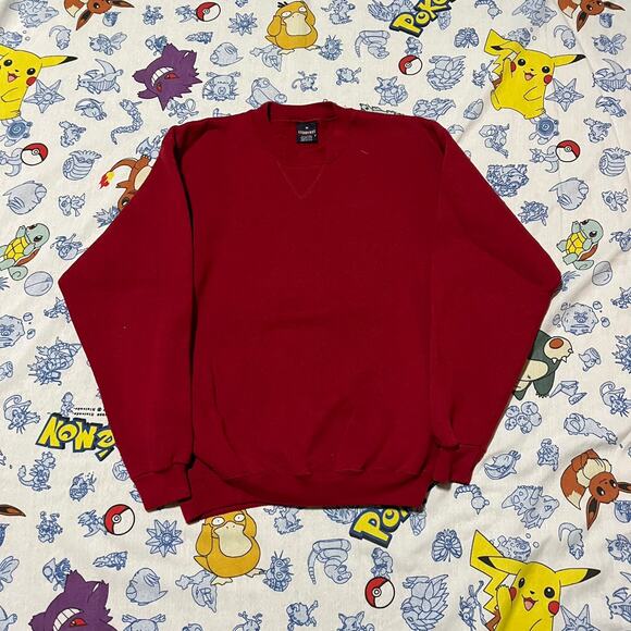 Vintage 90s Andhurst Red Blank Sweatshirt - Picture 1 of 3